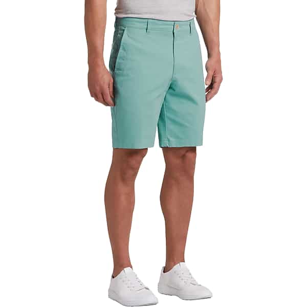 Joseph Abboud Men's Modern Fit Stretch Shorts Teal - Size: 32W
