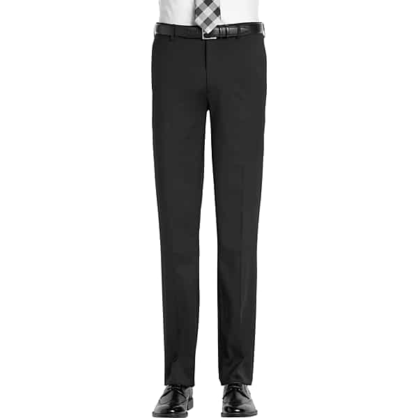 Awearness Kenneth Cole Men's AWEAR-TECH Slim Fit Suit Separates Pant Black - Size: 30