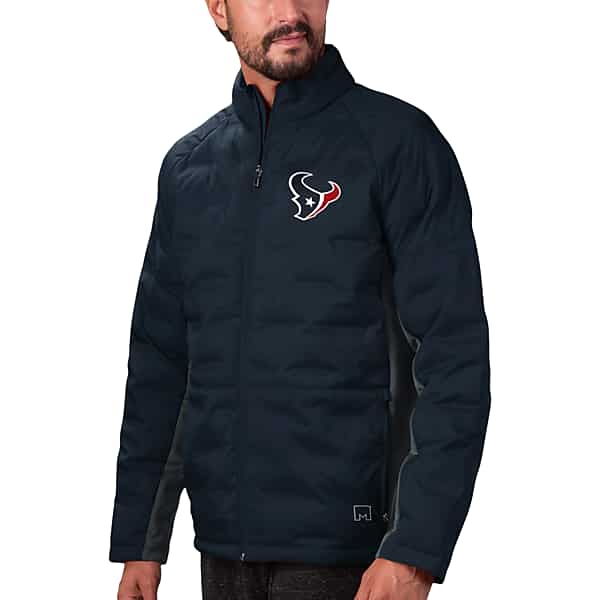 MSX By Michael Strahan Men's Texans Ultimate Puffer Jacket Navy - Size: XL