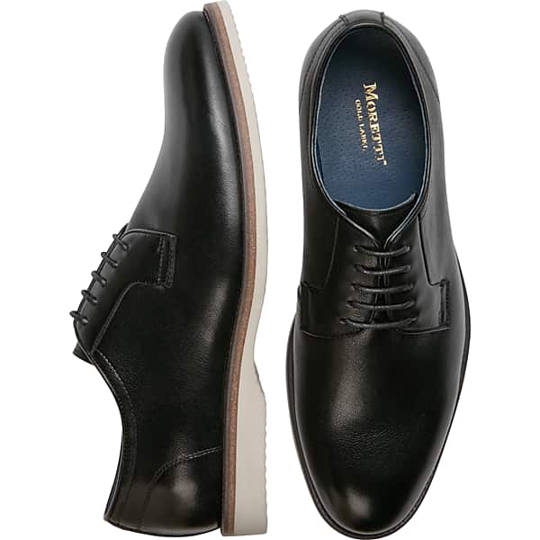 Moretti Men's Lazaro Plain Toe Oxfords Black - Size: 10.5 D-Width