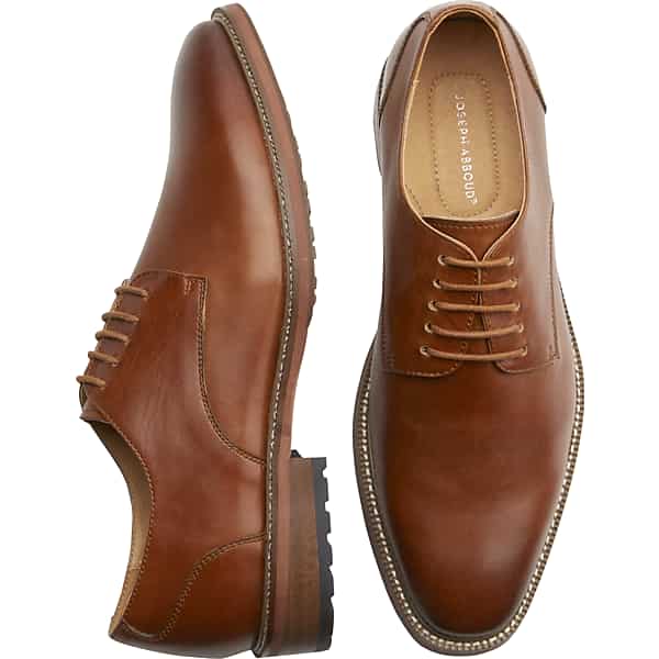 Joseph Abboud Men's Tan Plain Toe Oxfords - Size: 11.5 D-Width
