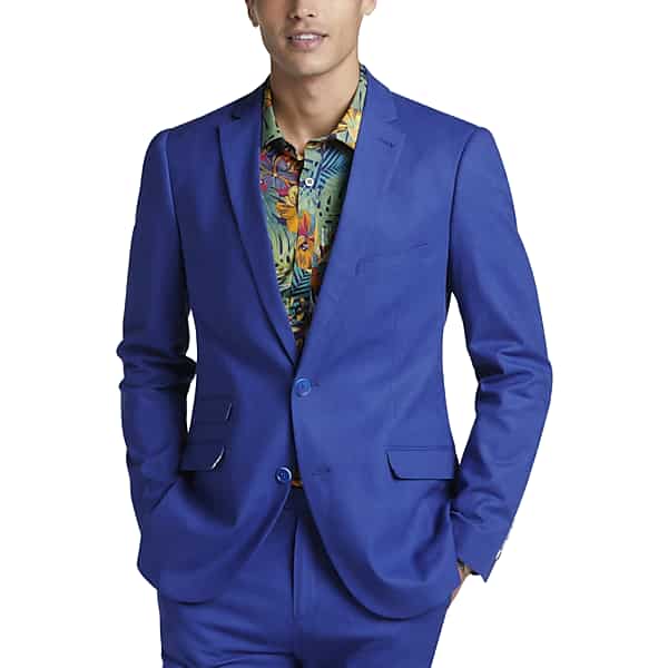 Paisley & Gray Men's Slim Fit Suit Separates Jacket Blue - Size: 44 Long