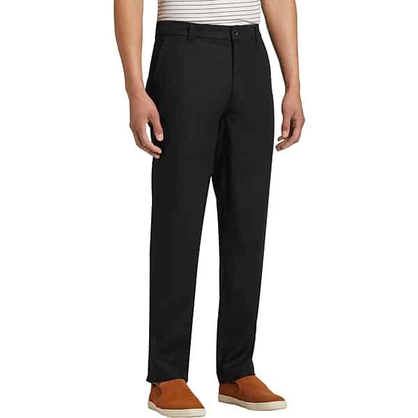 Joseph Abboud Men's Modern Fit Dress Pants Black - Size: 48W x 32L