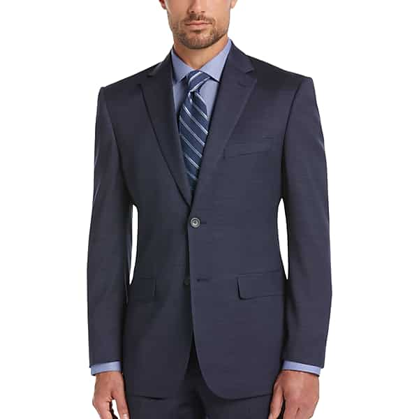 Awearness Kenneth Cole Modern Fit Men's Suit Separates Coat Blue - Size: 50 Extra Long