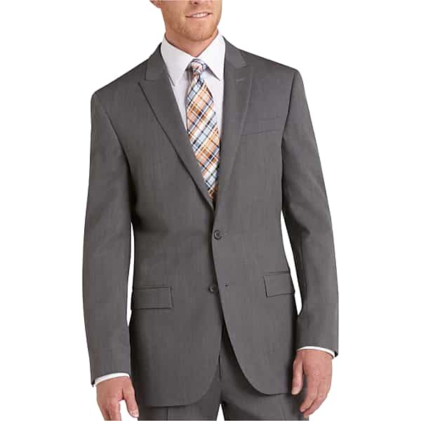 Egara Medium Gray Slim Fit Men's Suit Separates Coat - Size: 38 Long
