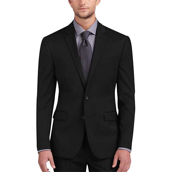 Awearness Kenneth Cole Modern Fit Men's Suit Separates Coat Black - Size: 56 Long