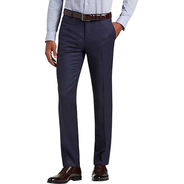 JOE Joseph Abboud Men's Blue Extreme Slim Fit Suit Separate Pant - Size: 37
