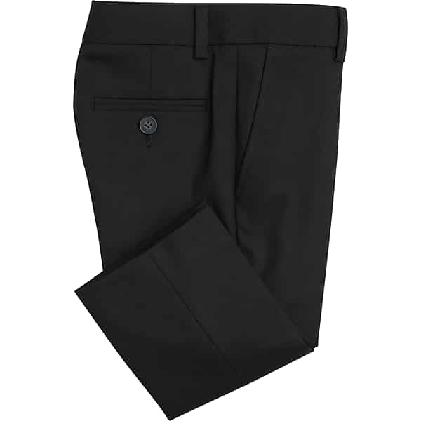 Kenneth Cole Reaction Men's TECHNI-COLE Navy Check Slim Fit Suit - Size: 44 Long