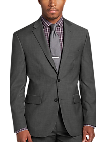 Cole Haan Zero Grand Men's Cole Haan Grand.ØS Charcoal Gray Slim Fit Suit Separates Coat - Size: 44 Long