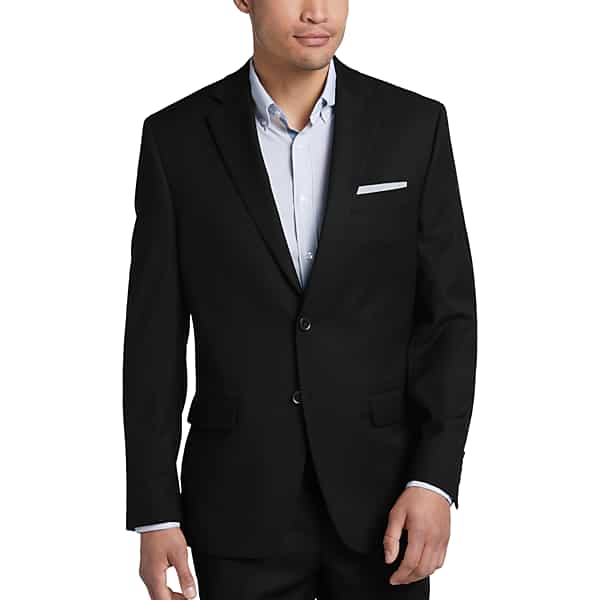 Collection by Michael Strahan Men's Classic Fit Suit Separates Coat Black - Size 50 Regular