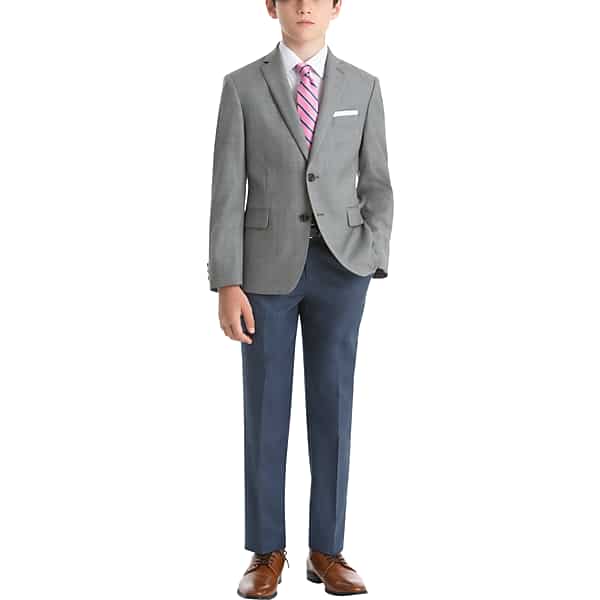 Lauren By Ralph Lauren Men's Boys (Sizes 4-7) Suit Separates Coat Light Gray Sharkskin - Size: Boys 4