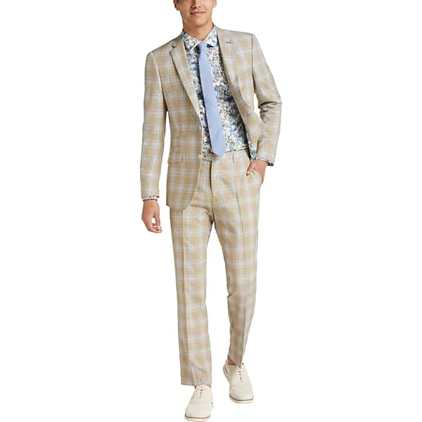 Lauren By Ralph Lauren Men's Classic Fit Suit Separates Pants Light Blue Chambray - Size: 50W x 32L