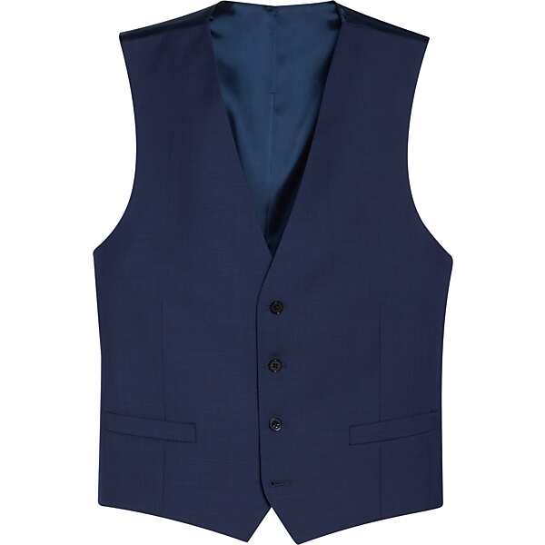 Calvin Klein Men's X-Fit Slim Fit Suit Separates Vest Blue - Size: XXL