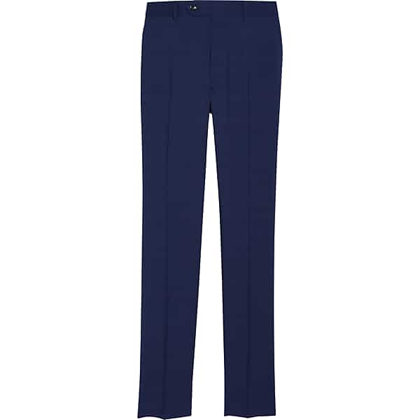 Tommy Hilfiger Men's Modern Fit Suit Separates Slacks Blue Plaid - Size: 32W x 30L