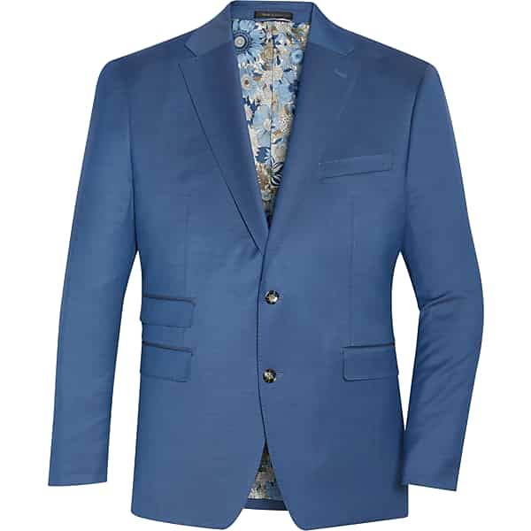 Tayion Men's Classic Fit Suit Separates Coat Blue - Size: 46 Extra Long