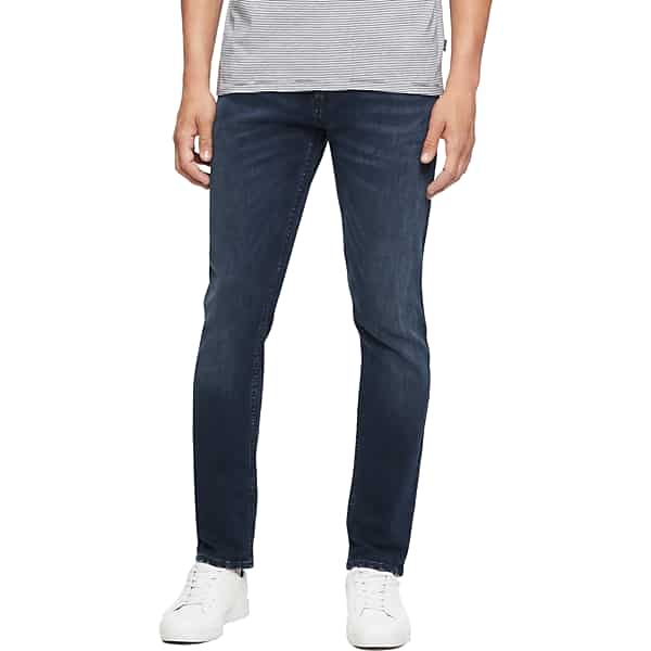 Tommy Hilfiger Modern Fit Men's Suit Separates Coat Charcoal Windowpane - Size: 58 Regular